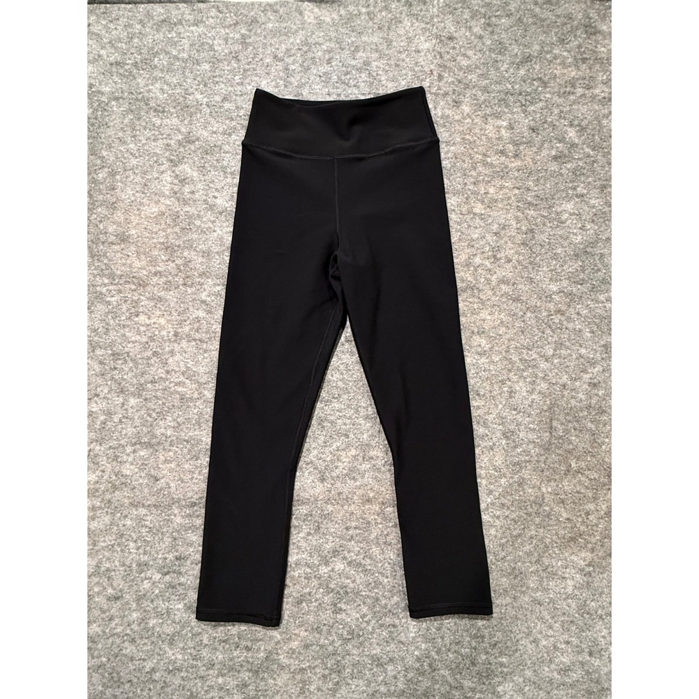 Calme Womens Black High Waisted Yoga Leggings Size XS Activewear Workout‎ Pants